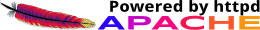 'Powered by Apache' logo